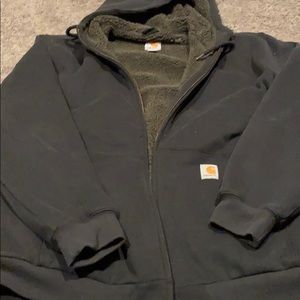 Carhartt Sherpa lined hooded sweatshirt